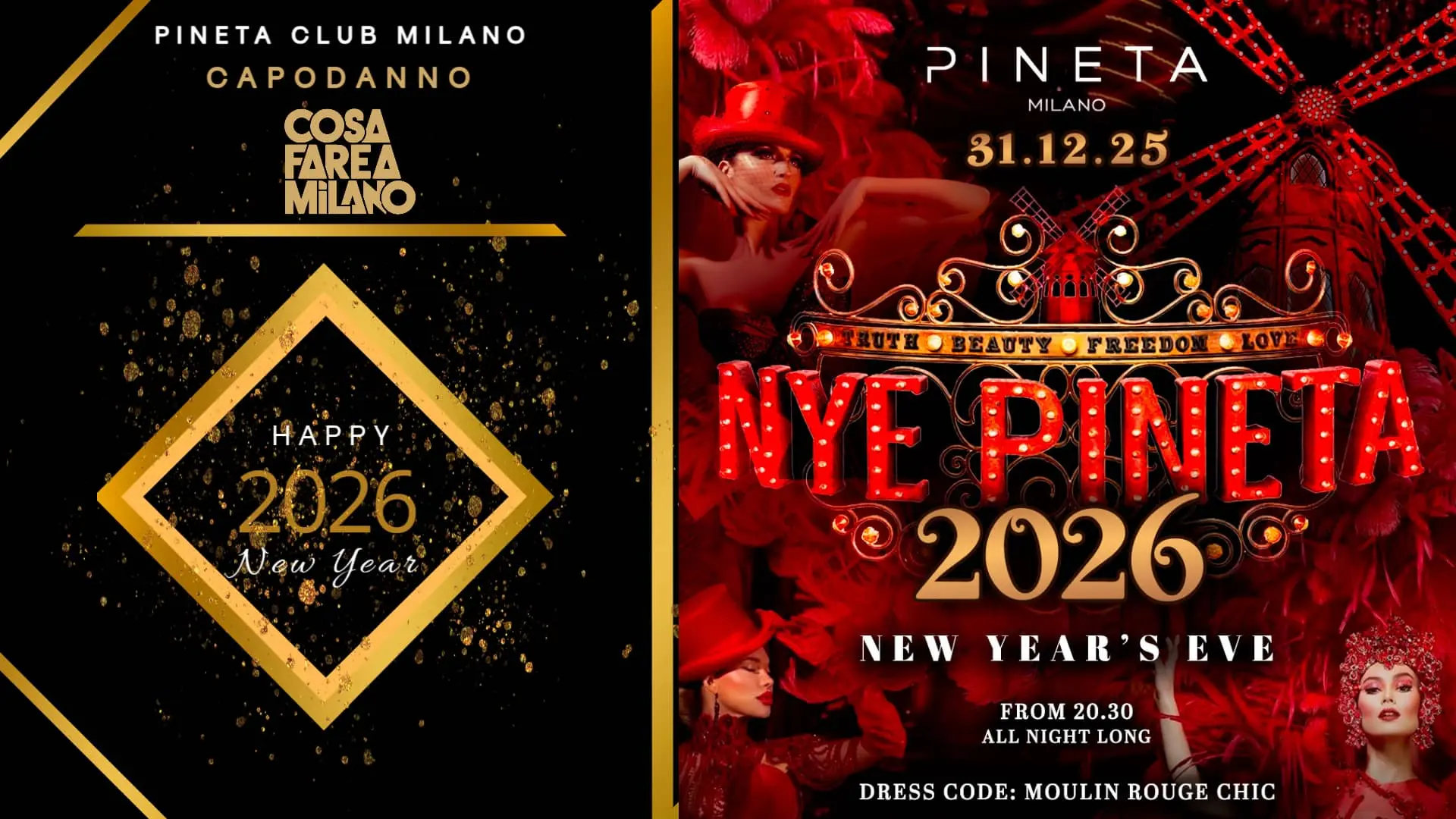 Capodanno Pineta Milano 2026