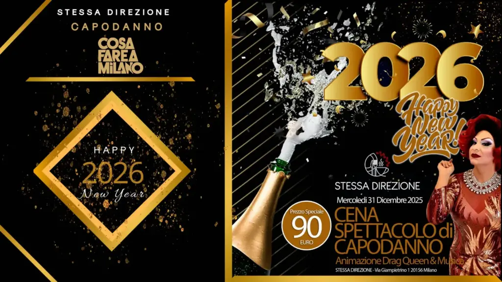 Capodanno 2027 – Stessa Direzione Milano – Drag Queen